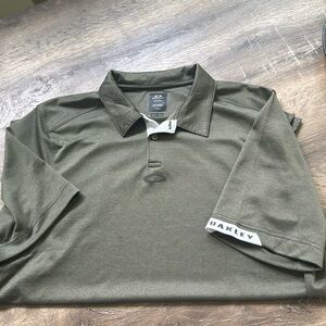 Oakley Mens Green Polo XL